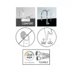 Baterie Lavoar Negru Mat Avital Clyde