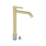 Baterie lavoar auriu mat - Pipă înaltă