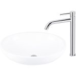 Baterie lavoar monocomandă înaltă crom