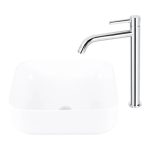 Baterie lavoar monocomandă înaltă crom