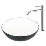 Baterie lavoar monocomandă înaltă crom