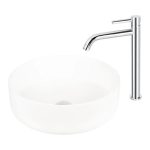 Baterie lavoar monocomandă înaltă crom