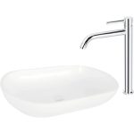 Baterie lavoar monocomandă înaltă crom