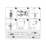 Baterie lavoar monocomandă înaltă crom