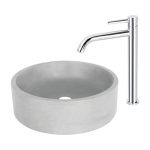 Baterie lavoar monocomandă înaltă crom