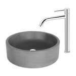 Baterie lavoar monocomandă înaltă crom