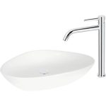 Baterie lavoar monocomandă înaltă crom