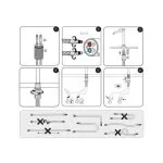 Baterie lavoar monocomandă înaltă cupru