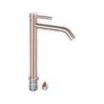 Baterie lavoar monocomandă înaltă cupru