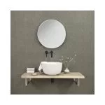 Baterie lavoar încastrată negru mat - Baie modernă