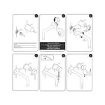 Baterie lavoar încastrată negru mat - Baie modernă