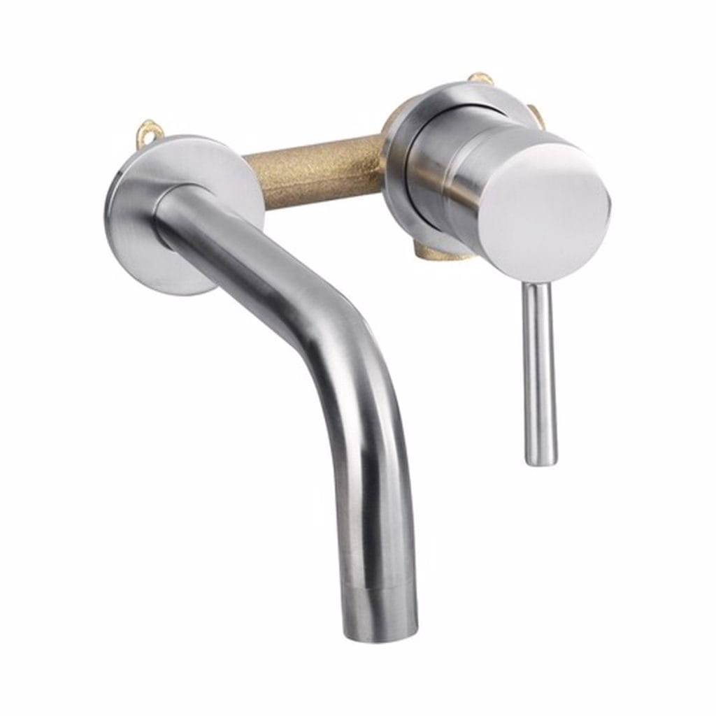 Baterie lavoar încastrată crom mat - Baie modernă