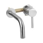 Baterie lavoar încastrată crom mat - Baie modernă