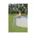 Scară Piscină 122cm, 2x3 Trepte - Inox