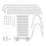 Scară Piscină 122cm, 2x3 Trepte - Inox