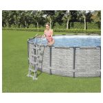 Scară Piscină 122cm, 2x3 Trepte - Inox