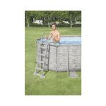 Scară Piscină 122cm, 2x3 Trepte - Inox