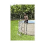 Scară Piscină 107cm, 2x3 Trepte - Inox