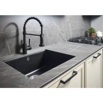 Baterie Bucătărie Negru Mat Tiber - Robinet Chiuveta