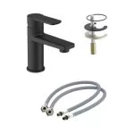 Baterie Lavoar Negru Mat Monocomandă MALE