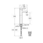 Baterie Lavoar Roca Saona - Monocomandă Înaltă, Crom