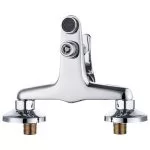 Baterie Cadă Monocomandă Ari - Crom Lucios