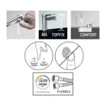 Baterie lavoar negru mat Avital Tay Grande