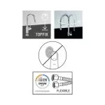 Baterie Bucătărie Negru Avital Oka - Monocomandă