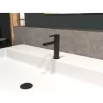 Baterie lavoar negru mat Jungborn Lambda - Baie