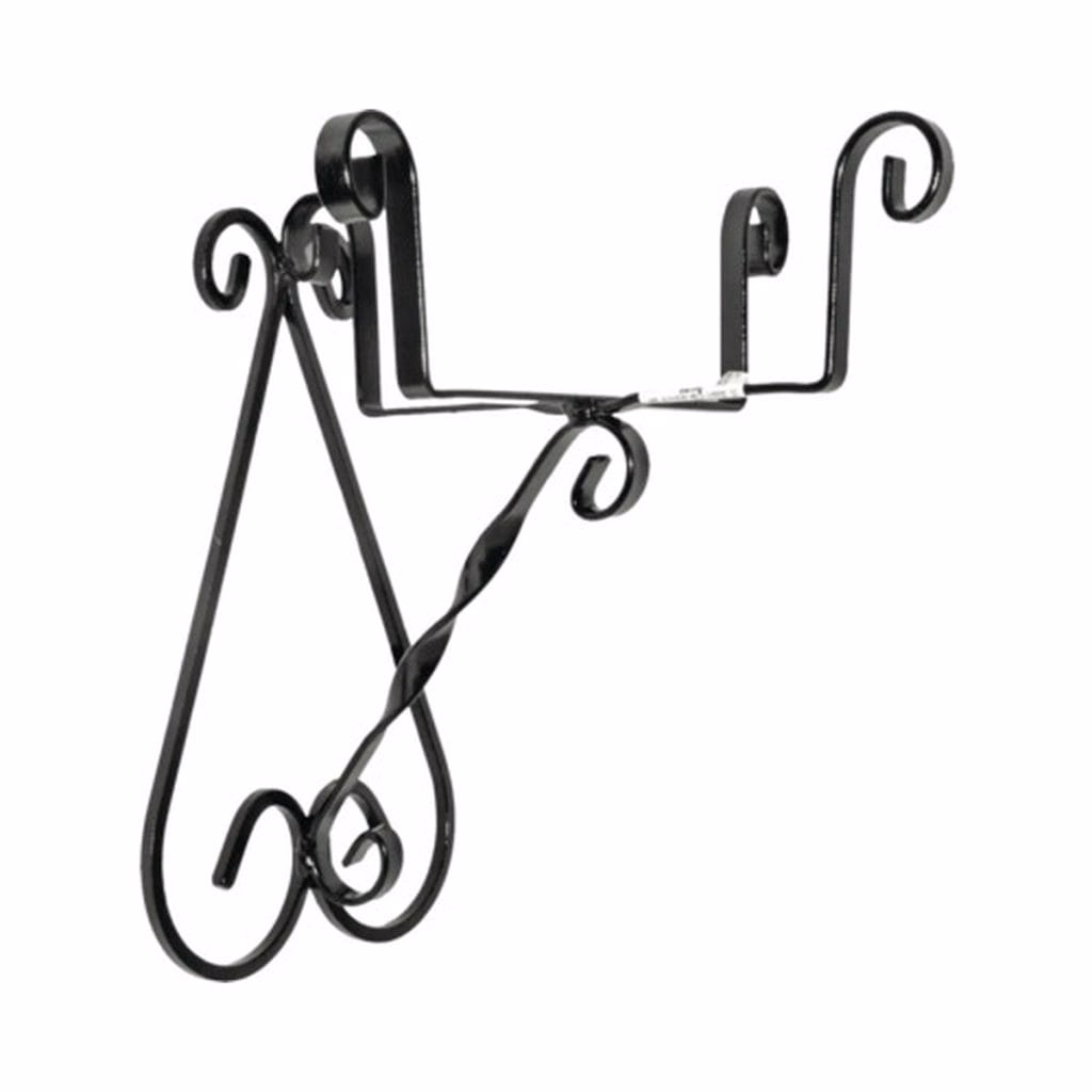 Suport ghiveci perete 18cm negru