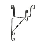 Suport ghiveci perete 18cm negru - Metalic