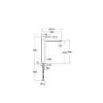 Baterie Lavoar Roca Cala Negru Mat