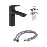 Baterie lavoar Malden Negru Mat - form&style