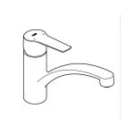 Baterie Bucătărie GROHE Start Negru Mat