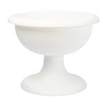 Suport ghiveci plastic 40cm alb - Gradina