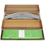 Solar grădină metalic 6x3m verde