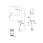 Baterie Lavoar Monocomandă Avital Claro Eco Crom