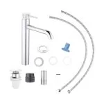 Baterie lavoar KUDA crom - Push-Open