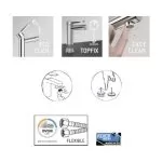 Baterie lavoar AVITAL Kara Crom - Montaj Rapid