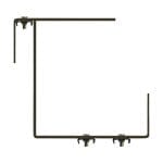 Suport ghiveci ajustabil 20cm maro - Balustrade