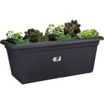Jardinieră Elho XXL - 100L, Negru Mat