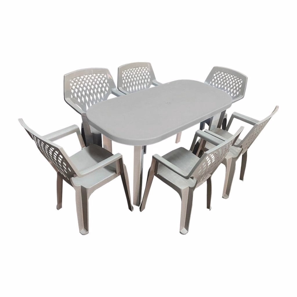 Set Gradina Clio - Masa Ovală + 6 Scaune