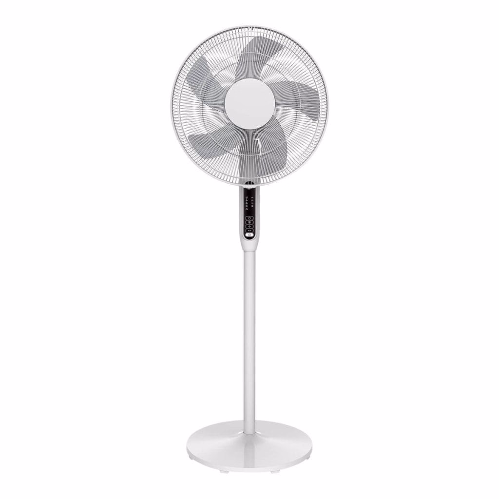 Ventilator de podea 40cm, alb, cu timer