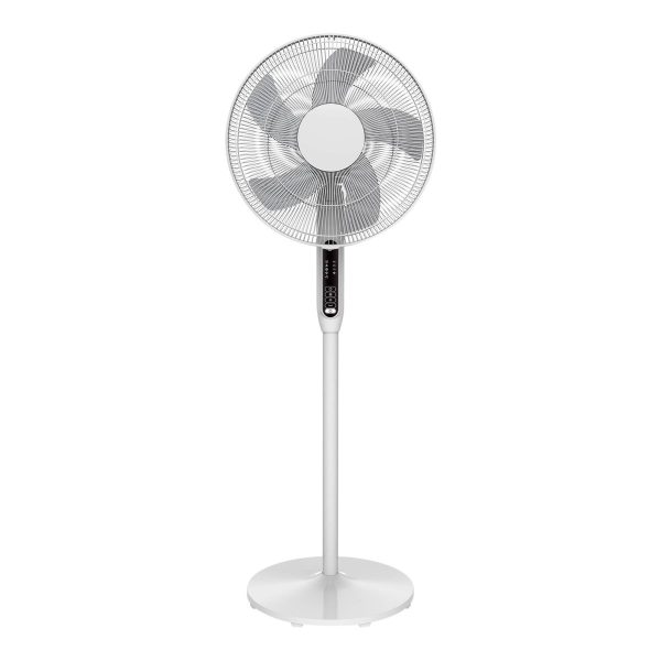 Ventilator de podea 40cm, alb, cu timer