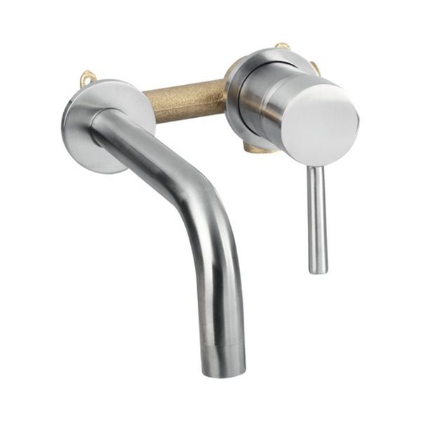 Baterie lavoar încastrată crom mat - Baie modernă