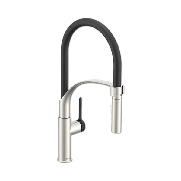 Baterie Bucătărie Negru Avital Trent - Cu Duș Extractibil