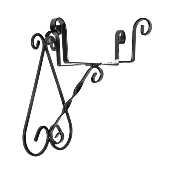 Suport ghiveci perete 18cm negru