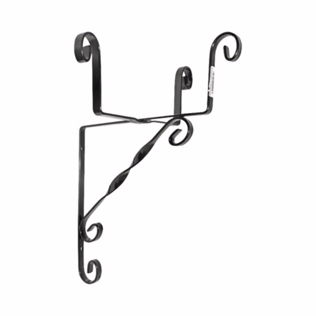 Suport ghiveci perete 18cm negru - Metalic