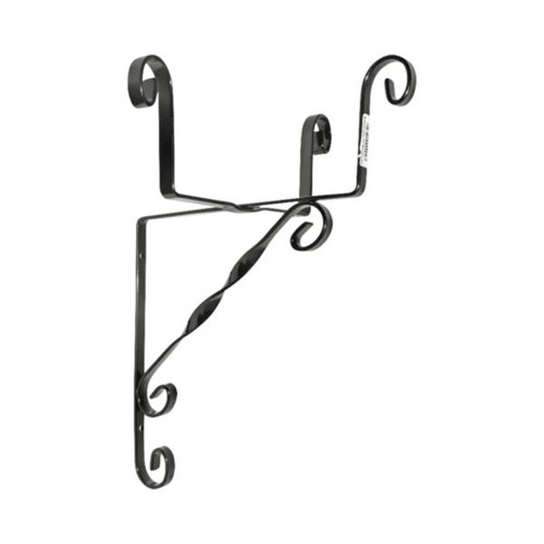 Suport ghiveci perete 18cm negru - Metalic