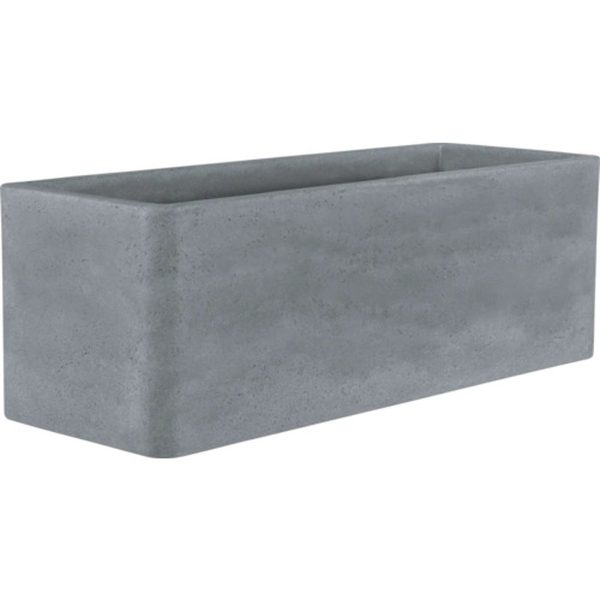 Jardinieră Geli Cube 80x29x27.5cm Gri